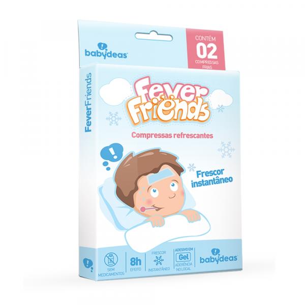 Compressas Refrescantes para Alivio da Febre Fever Friends (2 Compressas) - Babydeas