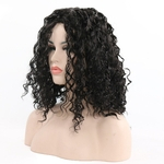 Comprimento M¨¦dio Curly perucas de cabelo por Mulheres High Temperature sint¨¦tica resistente