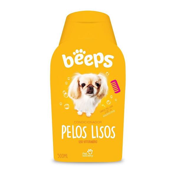 Condicionador Beeps Pelos Lisos 500ml - Pet Society