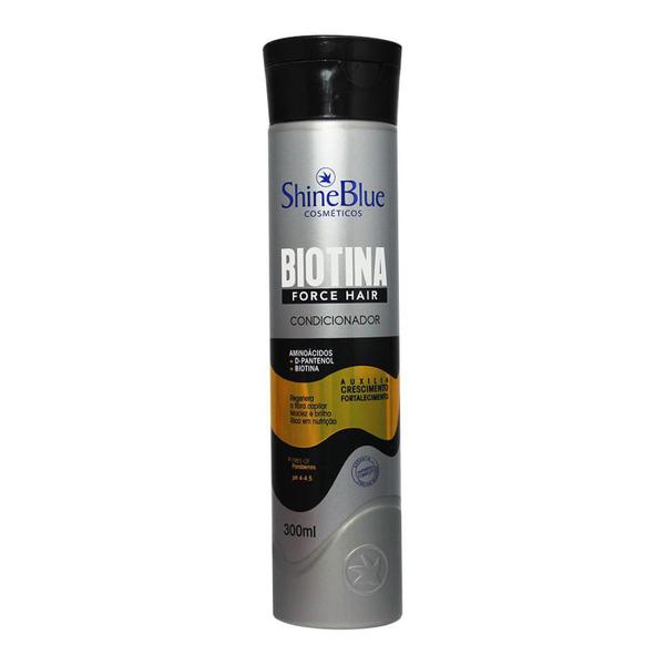 Condicionador Biotina Force Hair 300ml - Shine Blue