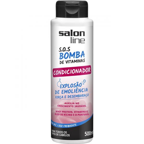 Condicionador Bomba S.o.s Bom Ba de Vitaminas 500ml - Salon Line - Salonline
