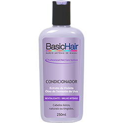Condicionador Brilho Intenso P/ Cabelos Loiros - 240ml - Basic Hair