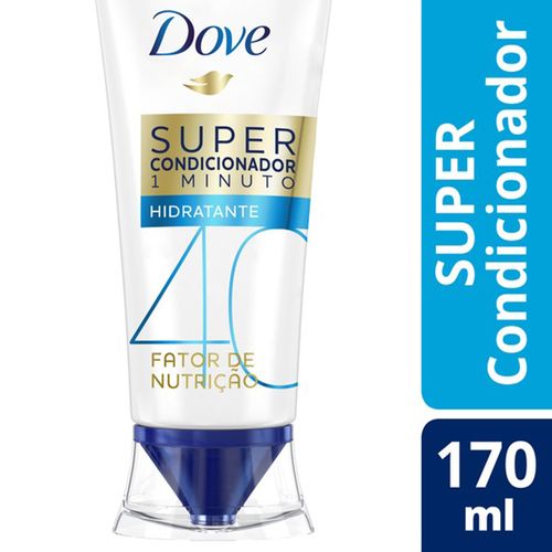 Condicionador Dove Super 1 Minuto Fator de Nutrição 40 170ml CO DOVE SUPER 1 MINUTO 170ML-FR FATOR NUTR