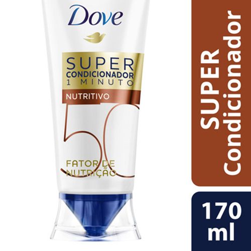 Condicionador Dove Super 1 Minuto Fator de Nutrição 50 170ml CO DOVE SUPER 1 MINUTO 170ML-FR FATOR NUTR 50