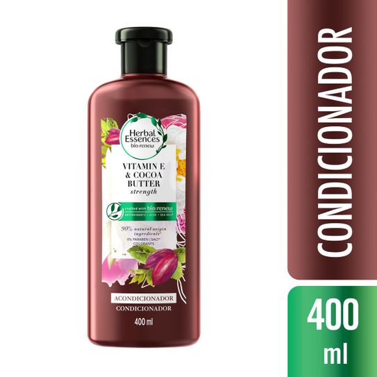 Condicionador Herbal Essences Bio:Renew Vitamina e E Manteiga de Cacau 400ml