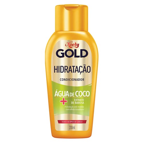 Condicionador Niely Gold Hidratação Milagrosa Água de Coco 200ml