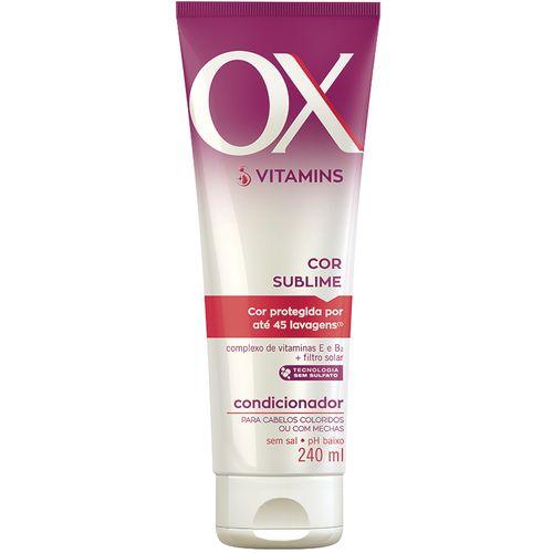 Condicionador Ox Vitamins Cor Sublime 240 Ml