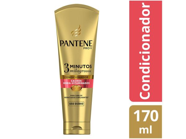Condicionador Pantene Pro-V 3 Minutos Milagrosos - Cachos Hidra-vitaminados 170ml