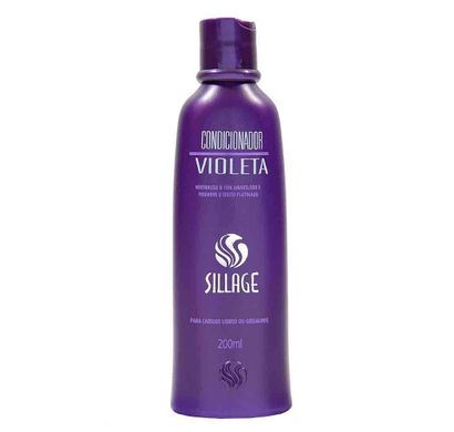Condicionador Premium Violeta para Cabelos Loiros ou Grisalhos 200ml - Sillage