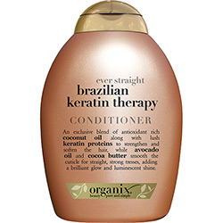 Condicionador Queratina para Cabelo Liso - Ever Straight Brazilian Keratin Therapy 385 Ml Organix