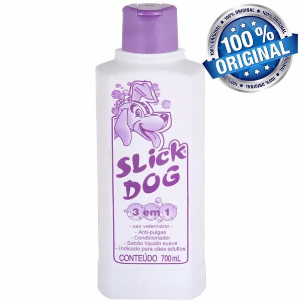 Condicionador Shampoo Anti-pulgas Slick Dog 3 em 1 700ml
