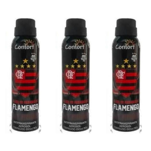 Confort Flamengo Desodorante Aerosol 150ml (kit C/03)