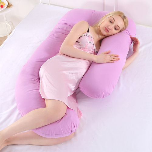 Confortável Gravidez Pillow Prático U-forma de almofada para dormir de lado (destacável e lavável)