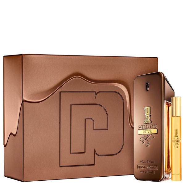 Conjunto 1 Million Privé Paco Rabanne Masculino - Eau de Parfum 100ml + Travel Size 10ml