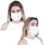 Conjunto 5 Máscara De Proteção Tecido Lavável Com Forro Duplo Algodão Higiene Cuidado Pessoal Limpeza