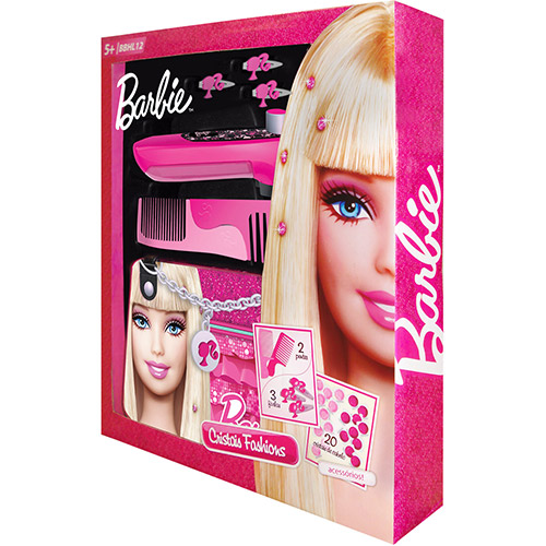 Conjunto Barbie Intek Linha Glam Cristais Fashion