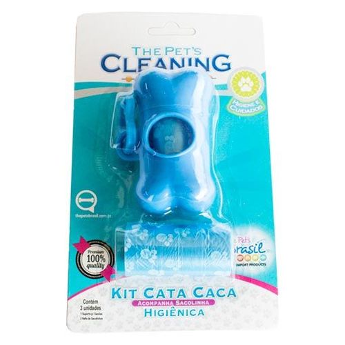 Conjunto Cata Caca Azul The Pet's Cleaning