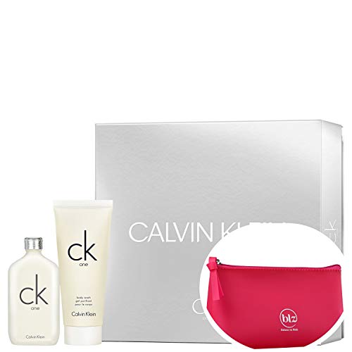 Conjunto Ck One Calvin Klein Unissex EDT 100ml + Loção de Banho 100ml+Nécessaire Pink Beleza na Web