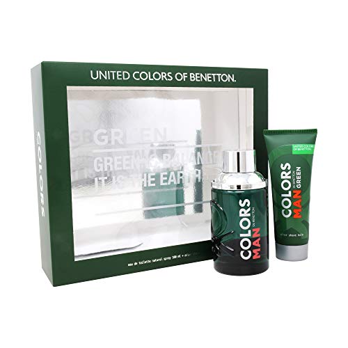 Conjunto Colors Man Green Beard Benetton Masculino - Eau de Toilette 100ml + Pós-Barba 75ml