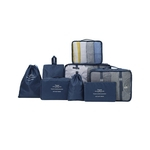 Conjunto de 8 Armazenamento de viagem saco de lavagem Prensa Portátil pacote Sub-Classificação de bagagem