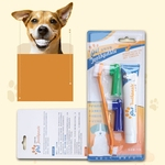 Conjunto de creme dental Pet Cão cuidados orais de dentes de Cães Gatos Pet Fornecimentos