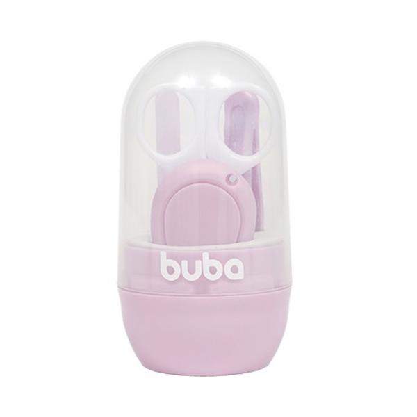 Conjunto de Higiene - Baby com Estojo - 4 Peças - Rosa - Buba