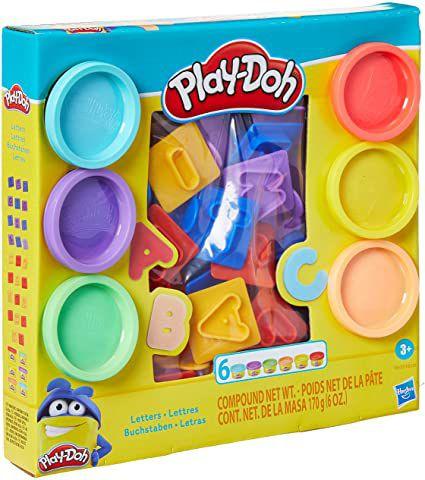 Conjunto de Massinhas - Play-Doh - Moldes de Letras - Hasbro