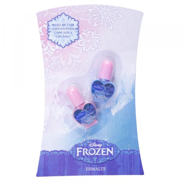 Conjunto Esmalte que Muda de Cor - Azul e Rosa - Disney Frozen - Homebrinq - Home Brinq