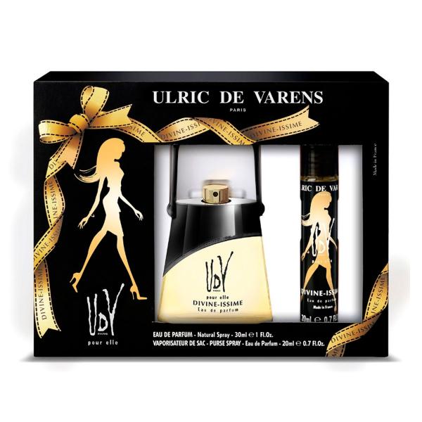 Conjunto Feminino Ulric de Varens UDV Perfume Divine-Issime 30ml Eau de Parfum e Purse 20ml
