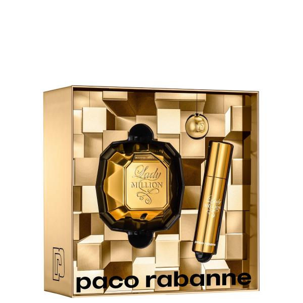 Conjunto Lady Million Double Paco Rabanne Feminino - Eau de Parfum 50ml + Travel Size 10ml