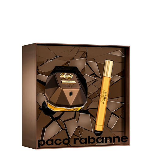 Conjunto Lady Million Privé Paco Rabanne Feminino - Eau de Parfum 50ml + Travel Size 10ml