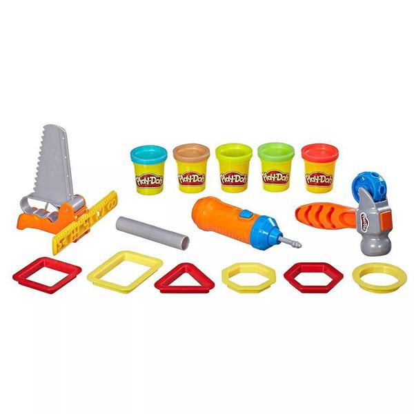 Conjunto Massa de Modelar - Play Doh - Kit Construção - Hasbro