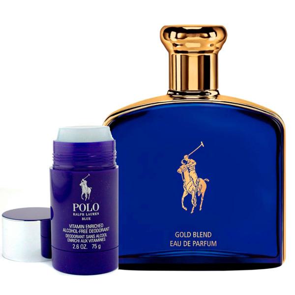 Conjunto Polo Blue Gold Blend Ralph Lauren Edp 125ml + Desodorante Stick 75ml - Boutique dos Perfumes