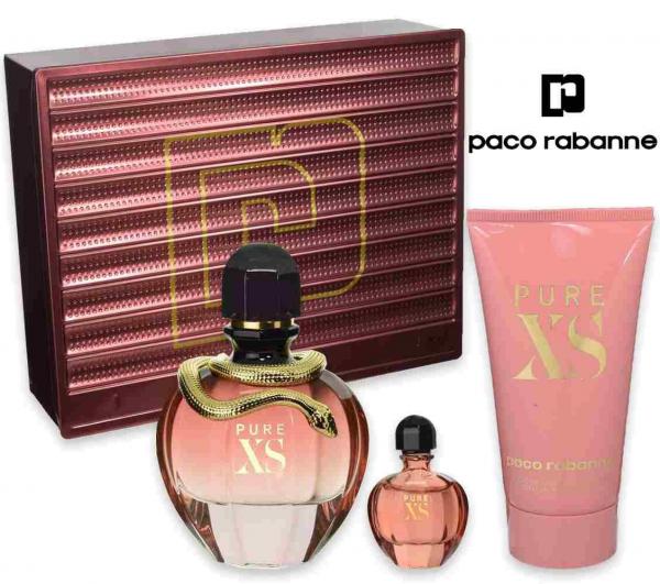 Conjunto Pure XS For Her Paco Rabanne Feminino - Eau de Parfum 50ml + Loção Corporal 75ml + Miniatura 6ml