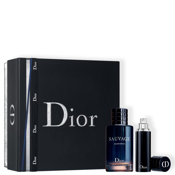 Conjunto Sauvage Dior Masculino - Eau de Parfum 100ml + Miniatura 9ml