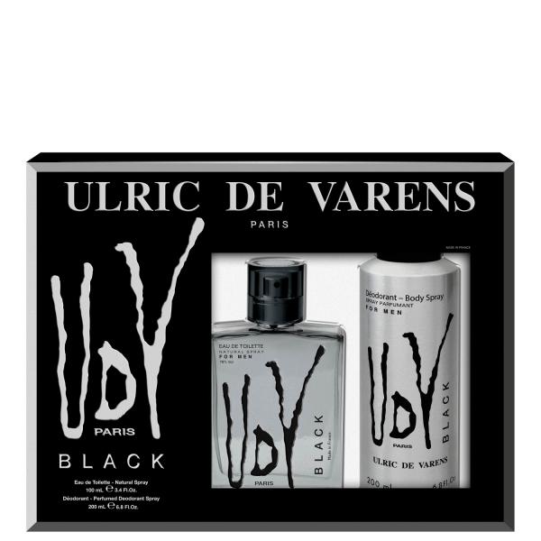 Conjunto Udv Black Ulric de Varens Masculino - Eau de Toilette 100ml + Desodorante 200ml