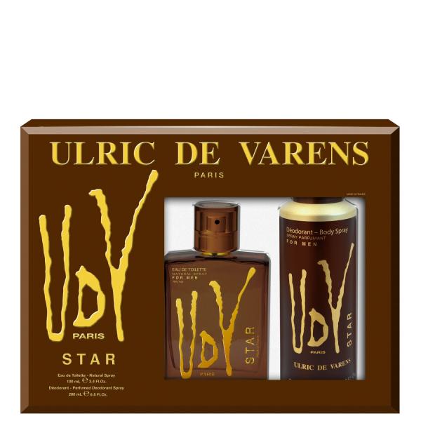 Conjunto UDV Star Ulric de Varens Masculino - Eau de Toilette 100ml + Desodorante 200ml