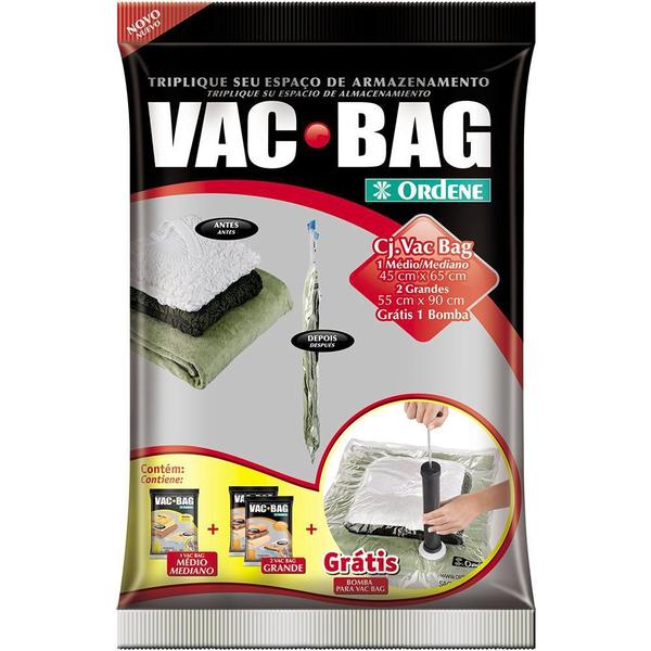 Conjunto Vac Bag 1 Médio Mais 2 Grandes Mais Bomba Ordene - Or56200