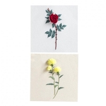 2 Conjuntos De Kits De Bordados Bela Flor 3d Artesanato-rosa E Thistle