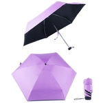 Consideravelmente Mini 6-costela Folding Umbrella Anti-UV Sun / Chuva Windproof Compact presente do guarda-chuva