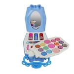 Conto de Fadas Crianças Makeup Box Meninas Predend Jogar Kit Cosméticos Set Eyeshadow Blush Lipgloss Escova Espelho Toy