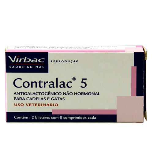 Contralac 5 16 Comprimidos Virbac Antigalactogênico