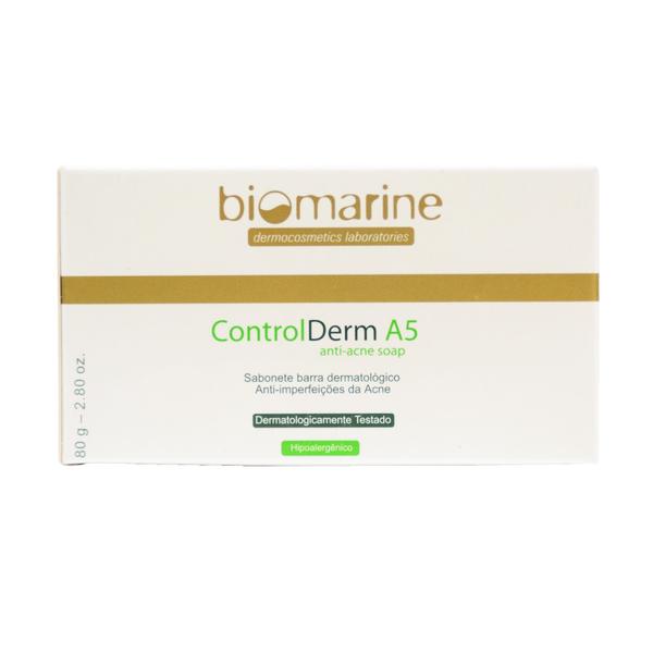 Control Derm A5 Sabonete em Barra Biomarine - Limpeza Anti-Acne 80g