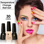 Controle 7 ml Temperatura Alterar cor das unhas polonês Temperatura Saúde Nontoxic Nail Oil 30 cores