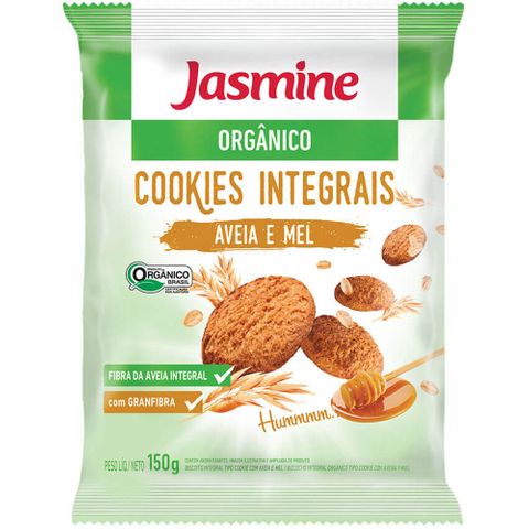 Cookies Orgânico Integral Aveia e Mel 150g - Jasmine