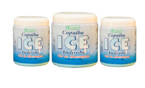 Copaíba ICE Andiroba - Gel de Massagem - Conteúdo 250g (Kit com 03) - Pronatus do Amazonas