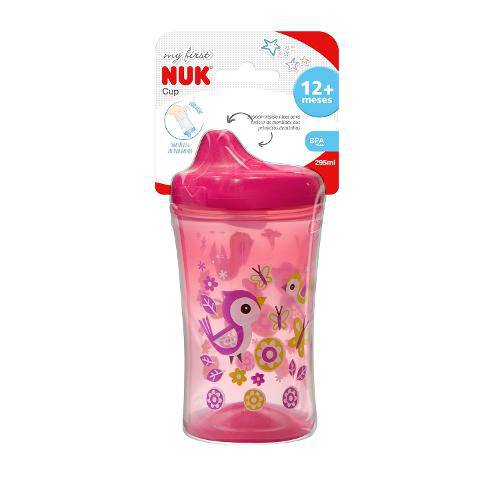 Copo My First Cup Nuk Rosa 12m+