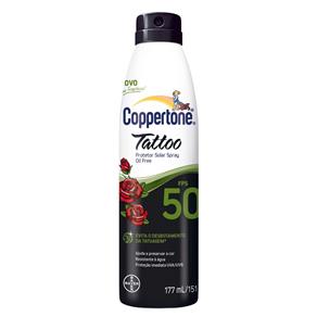 Coppertone Tattoo Spray Fps 50 Bayer - Protetor Solar 177Ml