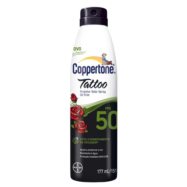 Coppertone Tattoo Spray FPS 50 Bayer - Protetor Solar