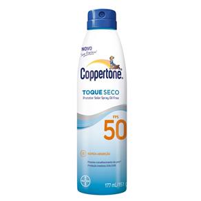 Coppertone Toque Seco Spray Fps 50 Bayer - Protetor Solar 177Ml